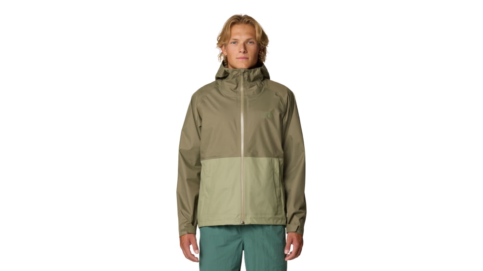 Mountain Hardwear Threshold Jacket - Mens, Stone Green, Mantis Green, S, 190423032617
