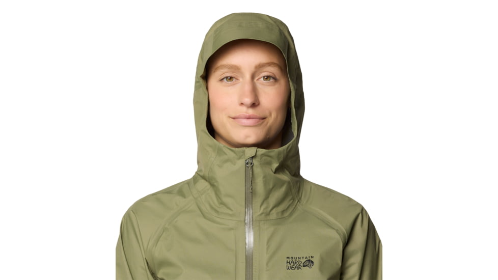 Mountain Hardwear Threshold Jacket - Womens, Mission Olive, XL, 190423048458