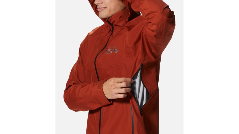 Mountain Hardwear TrailVerse Gore-Tex Jacket - Mens, Dark Copper, 2XL, 2024561838-XXL