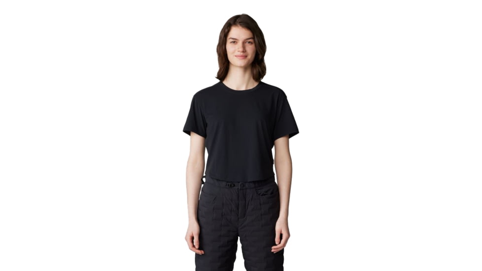 Mountain Hardwear Trekkin Go Short Sleeve Shirt - Women's, Black, L, 2023271-010-L