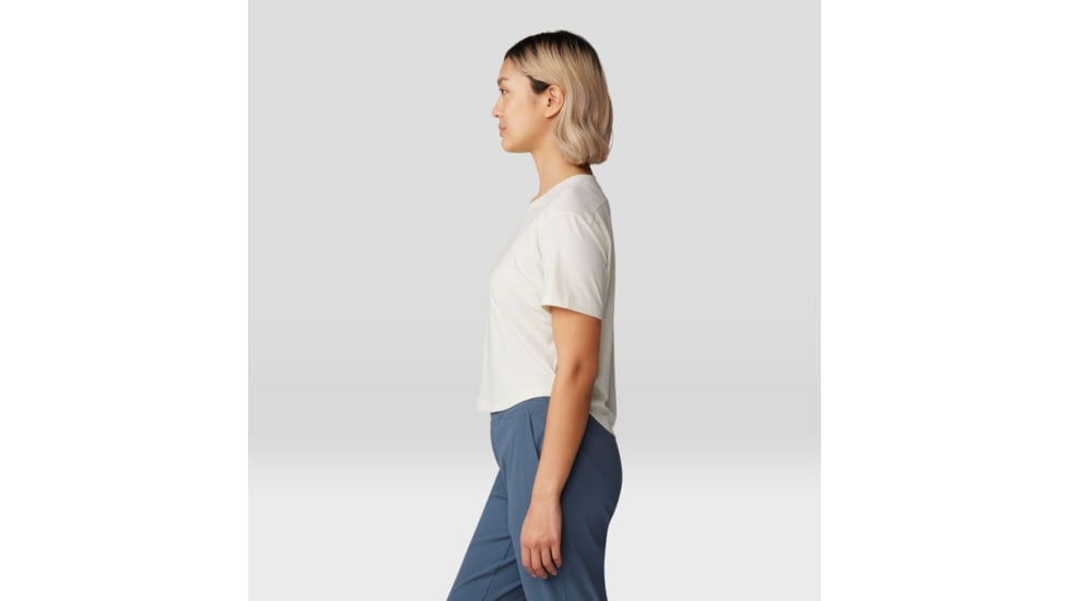 Mountain Hardwear Trekkin Go Short Sleeve Shirt - Women's, Stone, L, 2023271-022-L