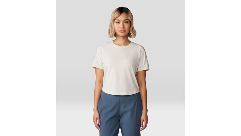 Mountain Hardwear Trekkin Go Short Sleeve Shirt - Women's, Stone, L, 2023271-022-L