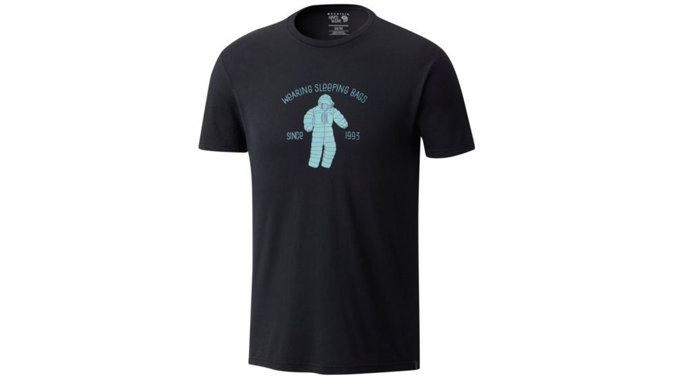 Mountain Hardwear Wearable Sleeping Bag Short Sleeve T-Shirt - Men's, Black, XL 1764361010-XL