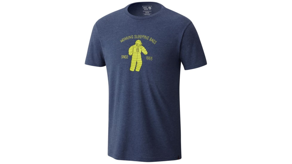 Mountain Hardwear Wearable Sleeping Bag Short Sleeve T-Shirt - Men's, Heather Zinc, S 1764361493-S