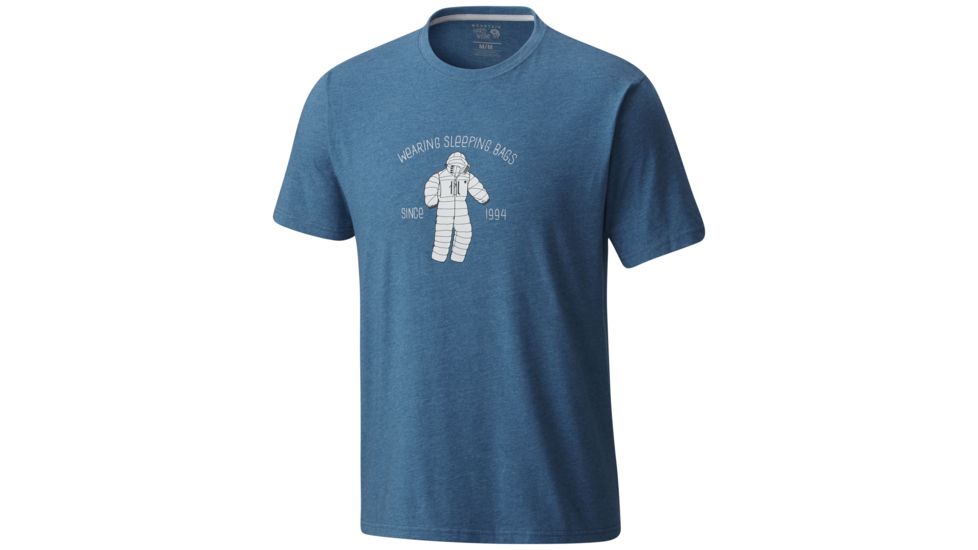 Mountain Hardwear Wearable Sleeping Bags Short Sleeve T - Men's-Heather Phoenix Blue-Medium