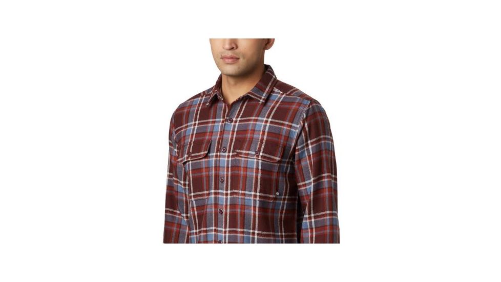 Mountain Hardwear Woolchester Long Sleeve Shirt - Mens, Dark Umber, Medium, 1851191259-M