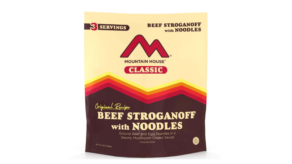 Mountain House Beef Stroganoff with Noodles, 3 Servings, 54119