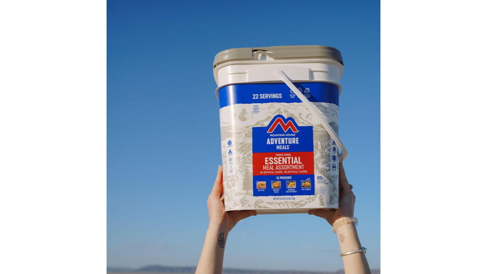 Mountain House Emergency Essential Assortment Bucket, 22 Servings, 81663