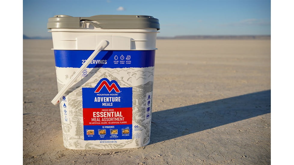 Mountain House Emergency Essential Assortment Bucket, 22 Servings, 81663