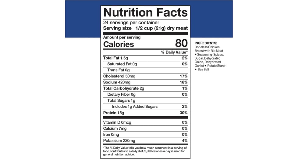 Mountain House Grilled Sliced Chicken, 24 Servings, 30226