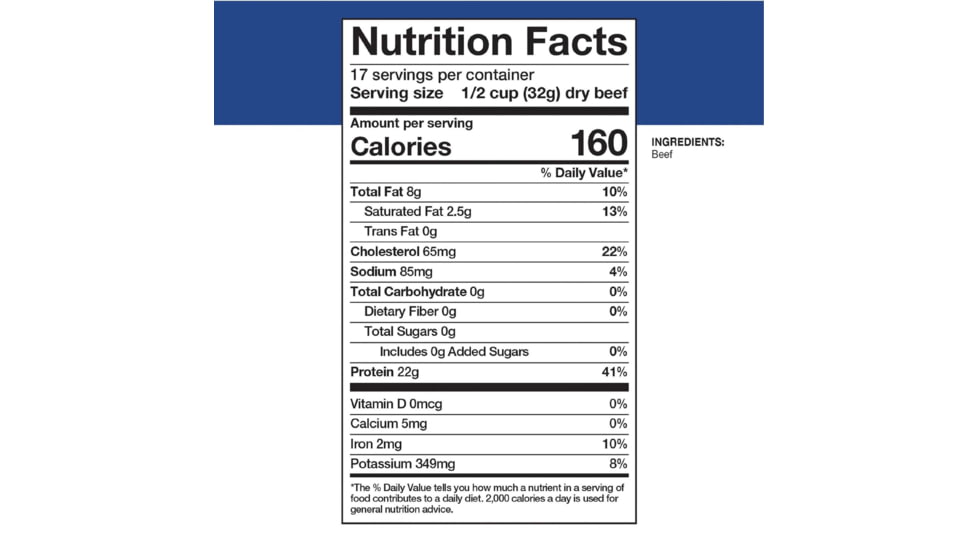 Mountain House Limted Edition Shredded Beef, 17 Servings, 30211