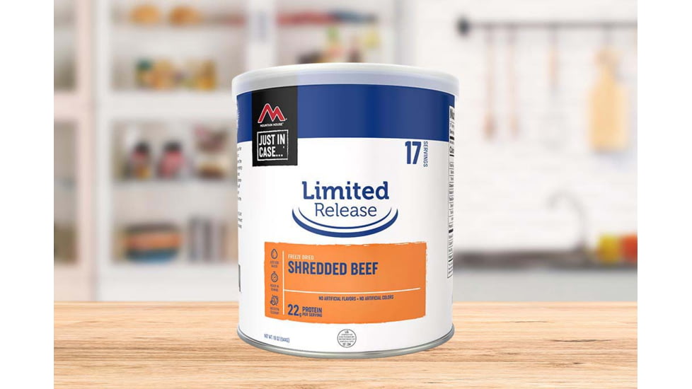 Mountain House Limted Edition Shredded Beef, 17 Servings, 30211