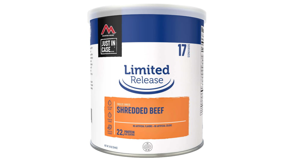 Mountain House Limted Edition Shredded Beef, 17 Servings, 30211