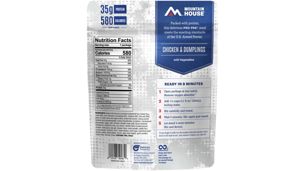 Mountain House Chicken / Dumplings Pouch