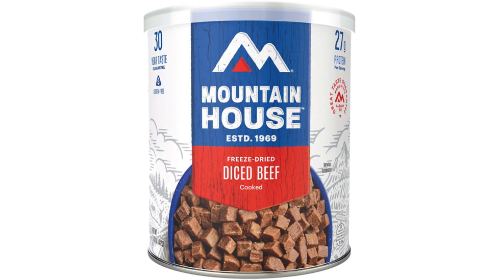 Mountain House Diced Beef can