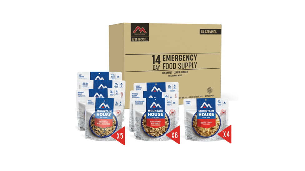 Mountain House Just in Case... 14-Day Emergency Kit, 42 pouches