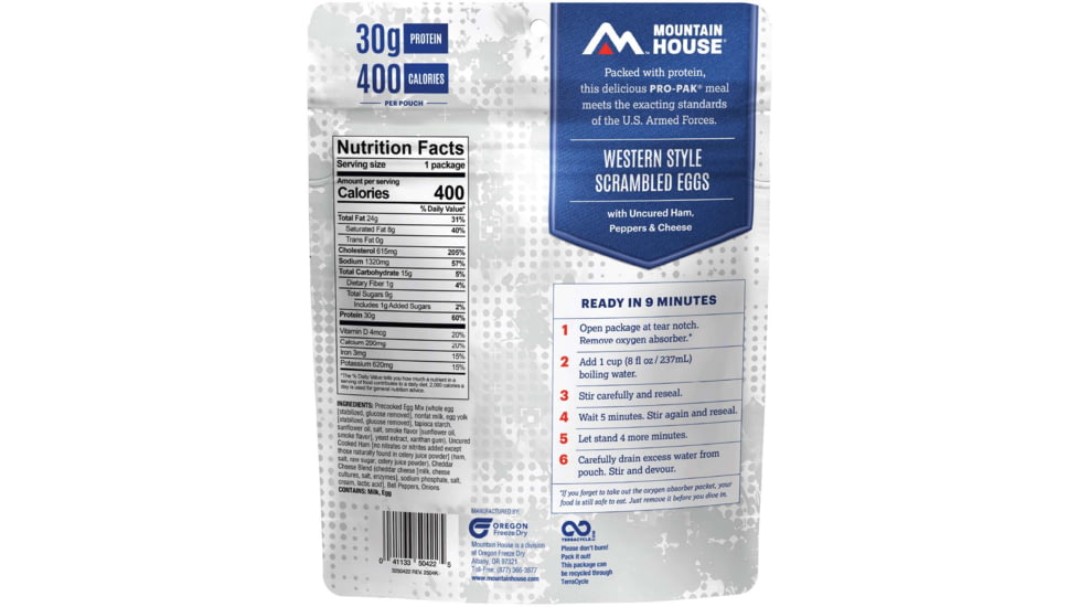 Mountain House Western-Style Scrambled Eggs Pouch