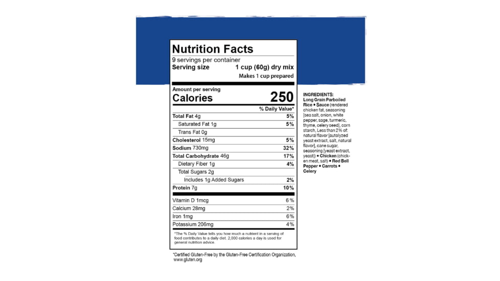 Mountain House Rice &amp; Chicken, 10 Servings, 30166