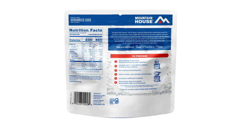 Mountain House Scrambled Egg - GF, 2, 55458