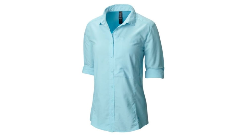 Mountain Hardwear Canyon Long Sleeve Shirt - Womens-Coastal Blue-Small mth0590-Coastal Blue-Small