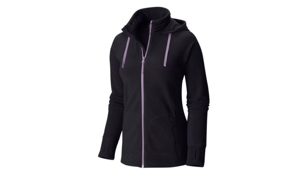 Mountain Hardwear MicroChill Full-Zip Hoody - Womens-Black-Small mth1235-Black-Small