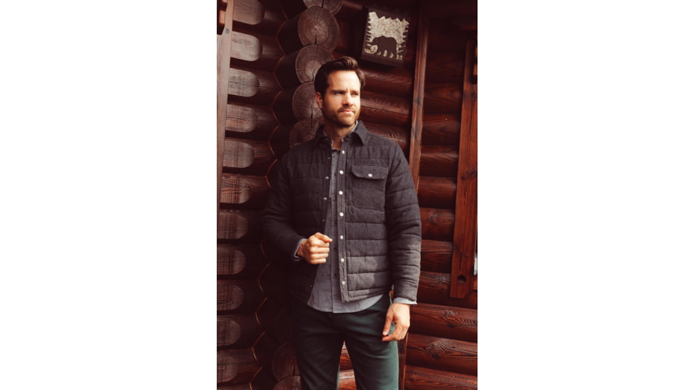 Mountain Khakis Archer Herringbone Shirtjac Classic Fit - Mens, Jackson Grey, M, I21021JACKSON GREYM