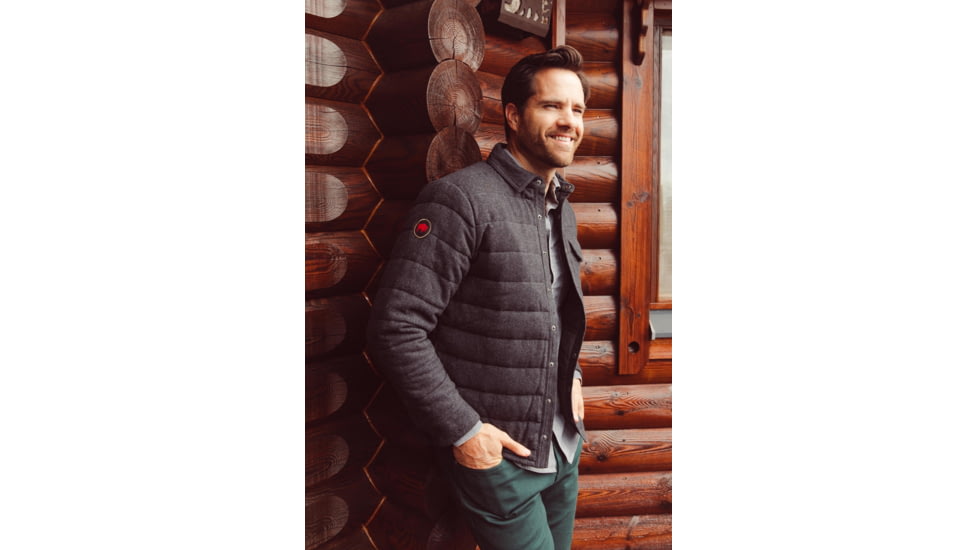 Mountain Khakis Archer Herringbone Shirtjac Classic Fit - Mens, Jackson Grey, S, I21021JACKSON GREYS