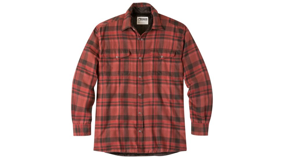 Mountain Khakis Christopher Fleece Lined Shirt - Mens, Engine Red Plaid, Large, 5741276200