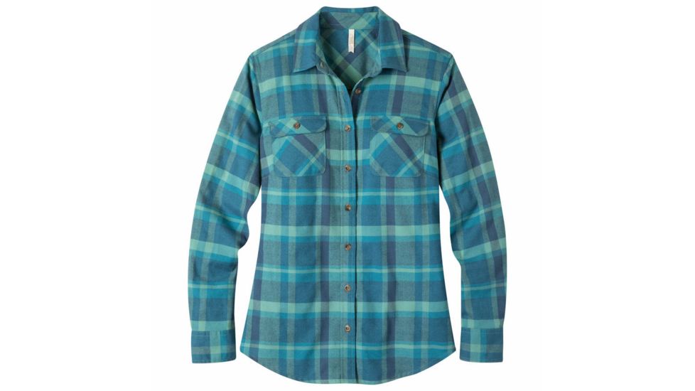 Mountain Khakis Peaks Flannel Shirt - Womens, Viridian, Small, 7358066000
