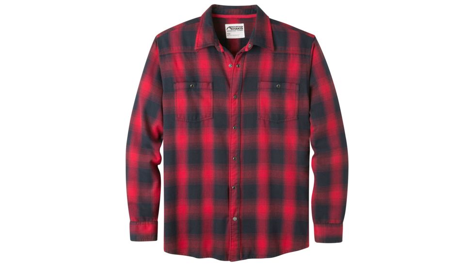 Mountain Khakis Saloon Flannel Shirt - Men's-Cardinal-Large