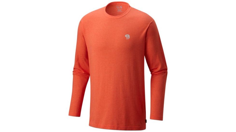 Mountain Hardwear MHW Logo M LS T-Heather State O, Heather State Orange, XXL, 1641341843-XXL