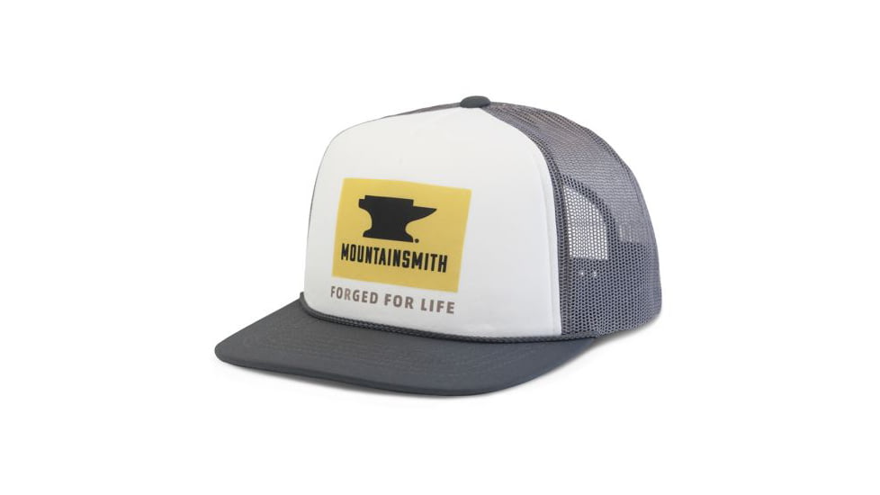 Mountainsmith Logo Trucker Hat, LightCharcoal, One Size, 18-09992-08
