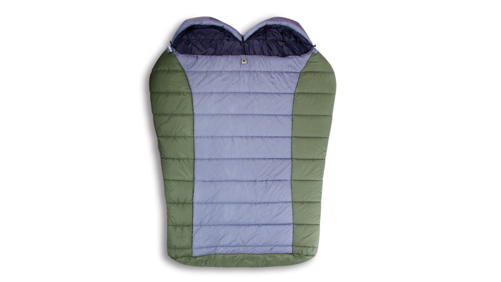 Mountainsmith Loveland 30-Degree Doublewide 2-Person Synthetic Sleeping Bag, Pinon Green 12-1051-38