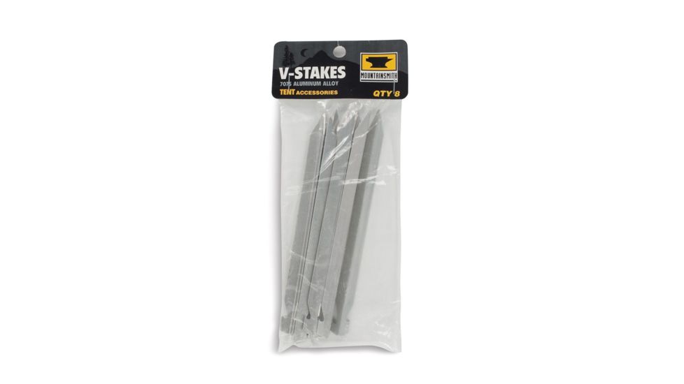 Mountainsmith V-Shaped Alloy Replacement Tent Stakes, 8-Pack 12-2015-08
