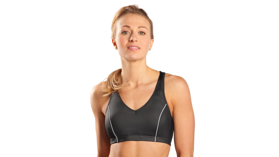 Moving Comfort Vixen C/D Bra - Women's-Black/White-Small
