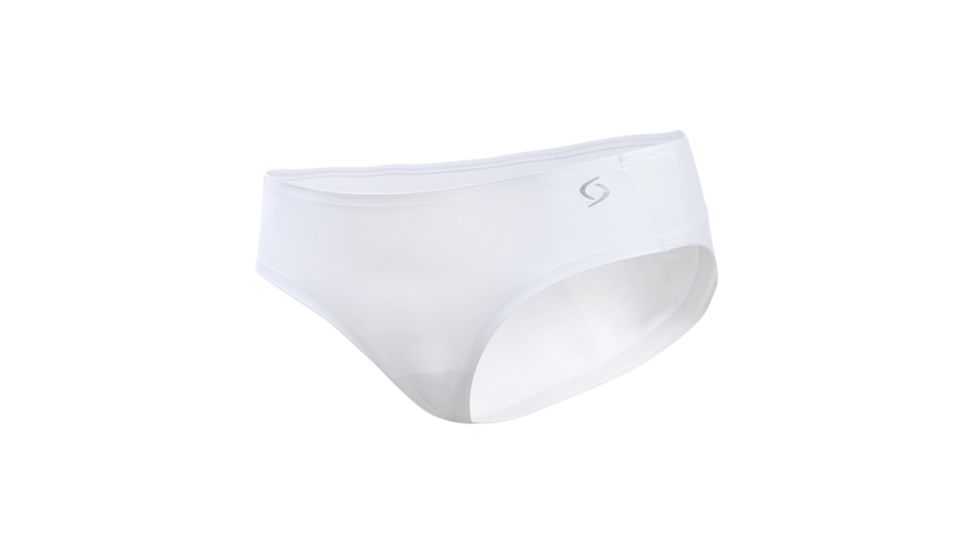 Brooks Workout Bikini - Womens-White-X-Small