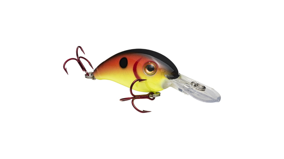 Mr. Crappie by Strike King Slab-Hammer Mini Lure, Medium Diving Fishing Crankbait, Red Chartreuse, 2 3/8in, SHCCM3-187, SHCCM3-626