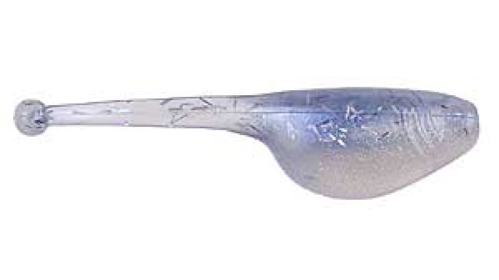 Mr. Crappie by Strike King Shadpole Fishing Lure, Soft Plastic Grub, Blue Ice, 2in, 15-Pack, MRCSP-222, MRCSP-222