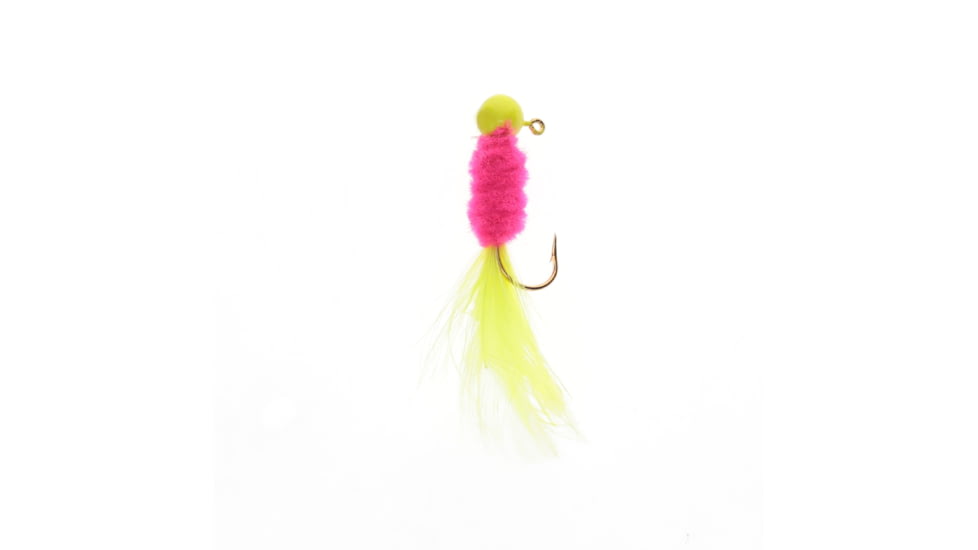 Mr. Crappie by Strike King Slab Daddy Live Hair, Hair Jig Fishing Lure, HotChicken.com, 1/8oz, 2-Pack, MRCSBLHJ18-242, MRCSBLHJ18-242