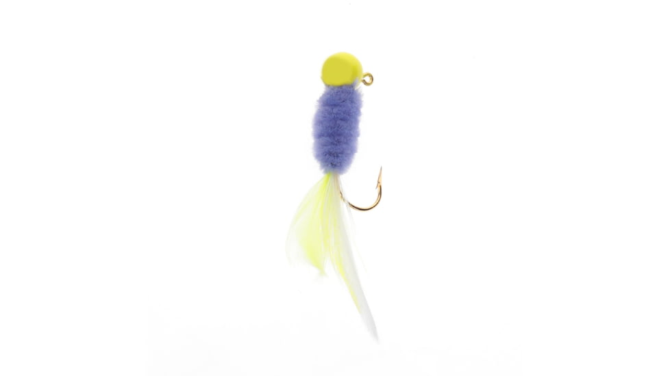 Mr. Crappie by Strike King Slab Daddy Live Hair, Hair Jig Fishing Lure, Sexy Shiner, 1/8oz, 2-Pack, MRCSBLHJ18-597, MRCSBLHJ18-597