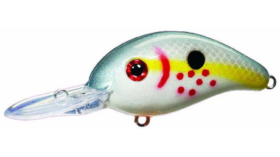 Mr. Crappie by Strike King Slab-Hammer Lure, Medium Diving Fishing Crankbait, Sexy Shad, 3/8oz, SHCC3-590, SHCC3-590