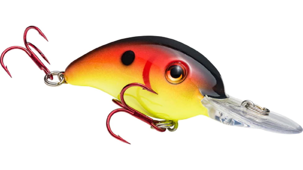 Mr. Crappie by Strike King Slab-Hammer Lure, Medium Diving Fishing Crankbait, Red Chartreuse, 3/8oz, SHCC3-187, SHCC3-626