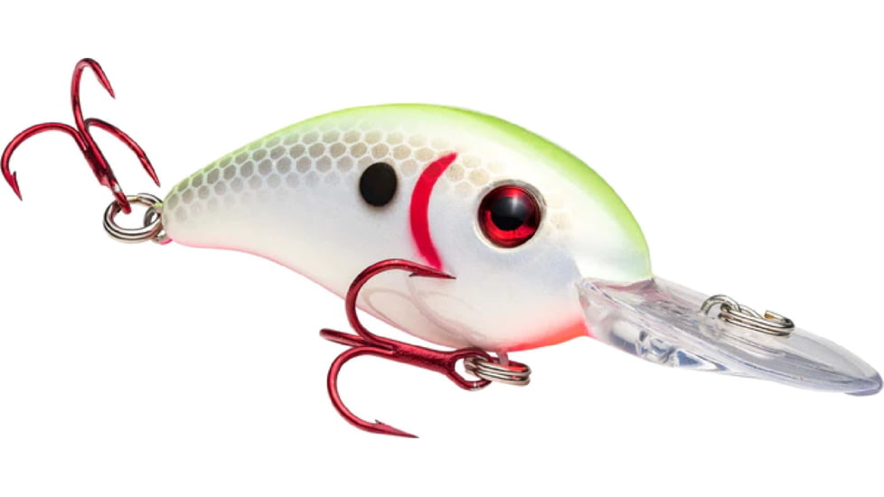 Mr. Crappie by Strike King Slab-Hammer Lure, Medium Diving Fishing Crankbait, Chartreuse Shad Pink Belly, 3/8oz, SHCC3-625, SHCC3-625