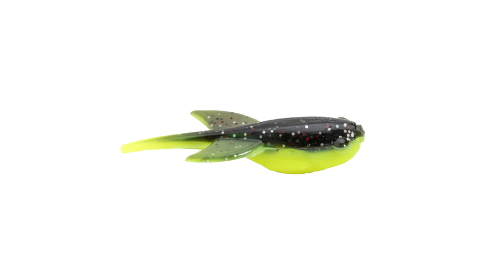 Strike King Mr. Crappie Sugar Glider Fishing Lure, Gliding Soft Plastic Minnow, 1.5in, 15-Pack, Tuxedo Black Chartreuse, MRCSGLDR15-183