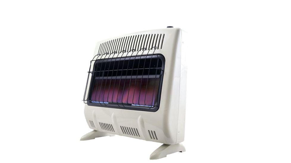 Mr. Heater Vent-Free Blue Flame Natural Gas Heater - 30000 BTU, White, F299731
