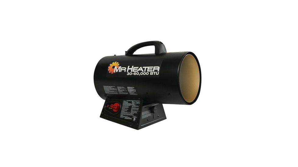 Mr. Heater Forced Air Propane Heater - 30000 - 60000 BTU, Black, F271370