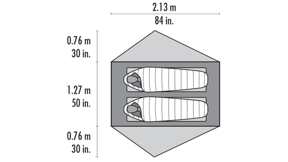MSR FreeLite 2 Ultralight Backpacking Tent, Red, 10326