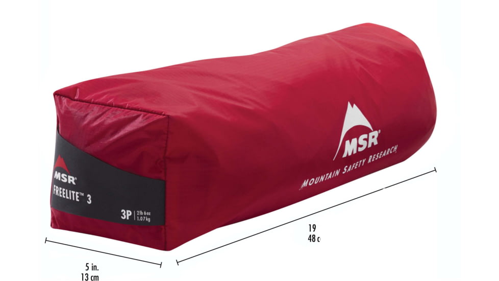 MSR FreeLite 3 Ultralight Backpacking Tent, 3-Person, Sahara, 11513