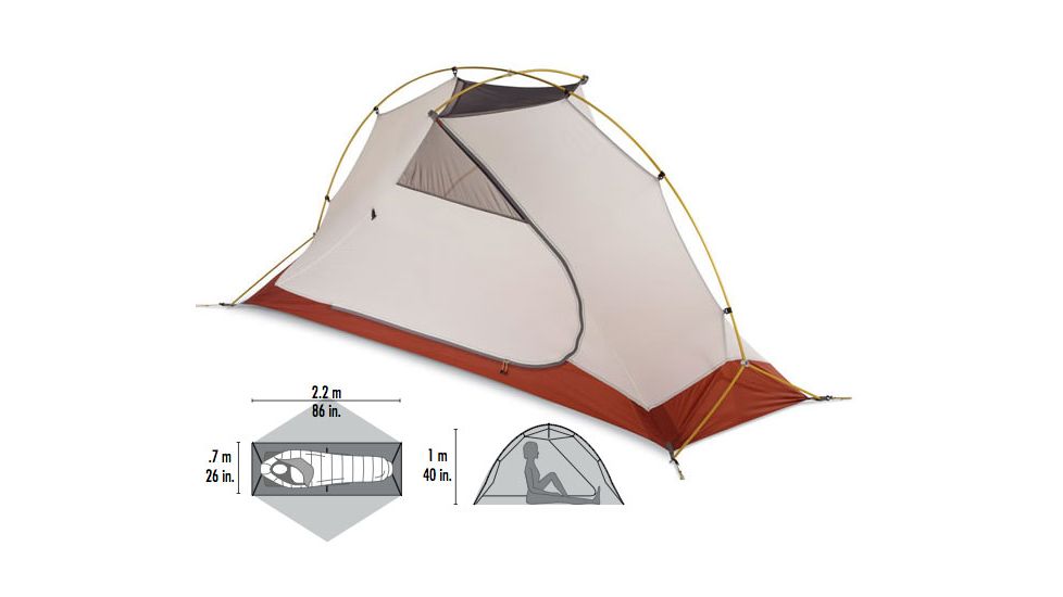 MSR Hubba HP Tent - 1 Person, 3 Season