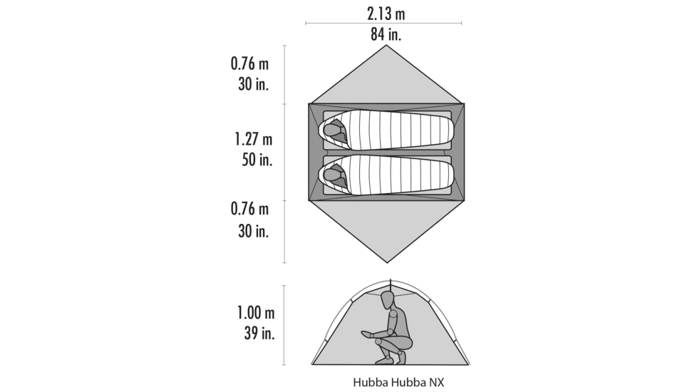 MSR Hubba Hubba NX Tent - 2 Person, 3 Season